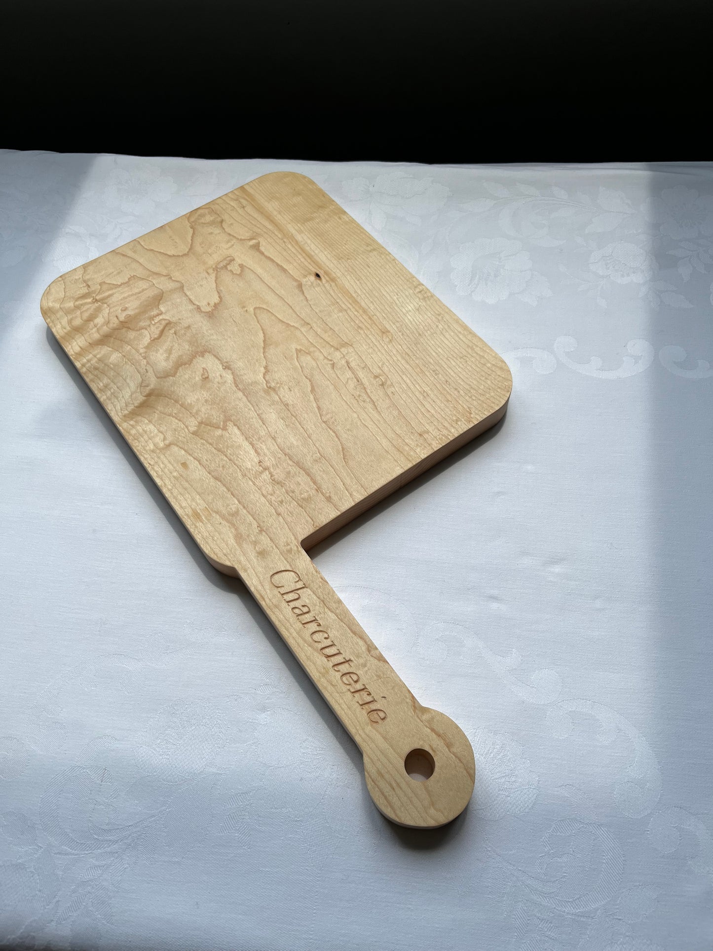 Solid Maple Charcuterie board / chopping board / serving board engraved "Charcuterie"